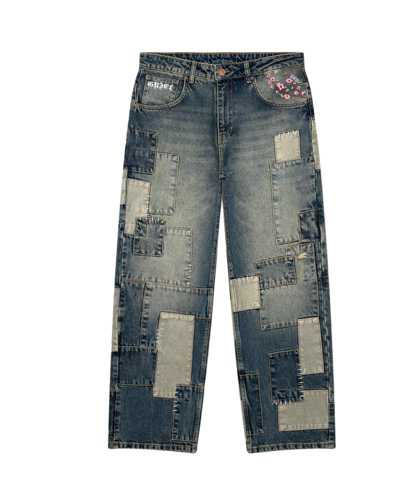 Patch Work Blossom Jeans