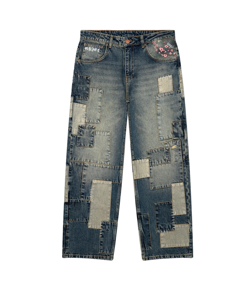 Patch Work Blossom Jeans