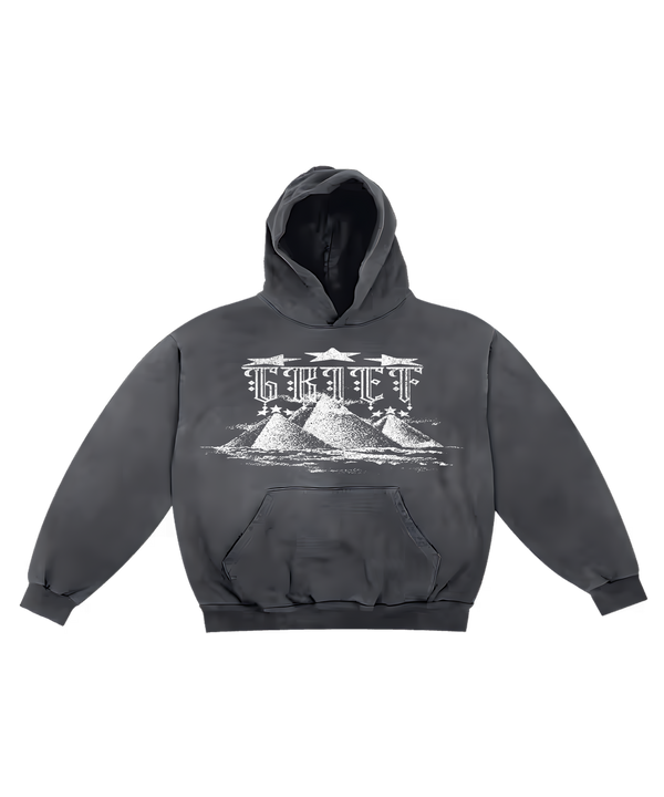 Grey Abstract Hoodie